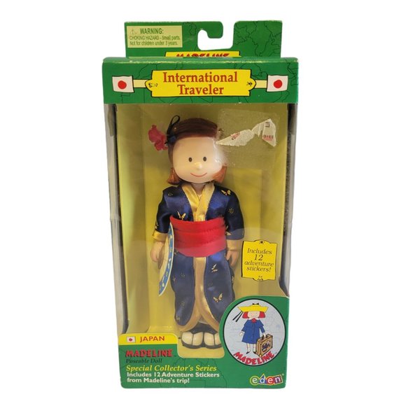 Eden Other - Madeline By Eden Japan International Traveler 8" Doll 2000 NIB Posable Vintage